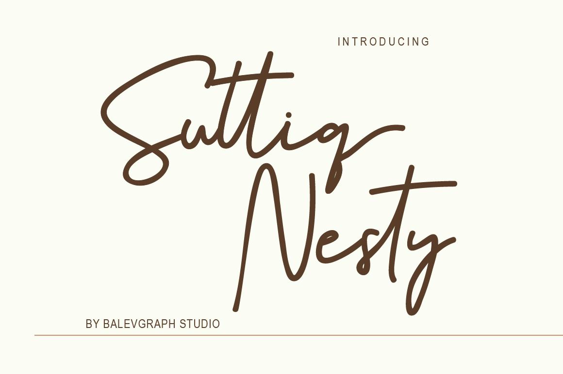 Suttiq Nesty Font