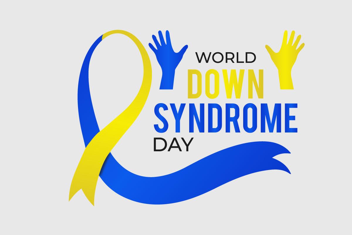 World Down Syndrome Day Awareness Ribbon