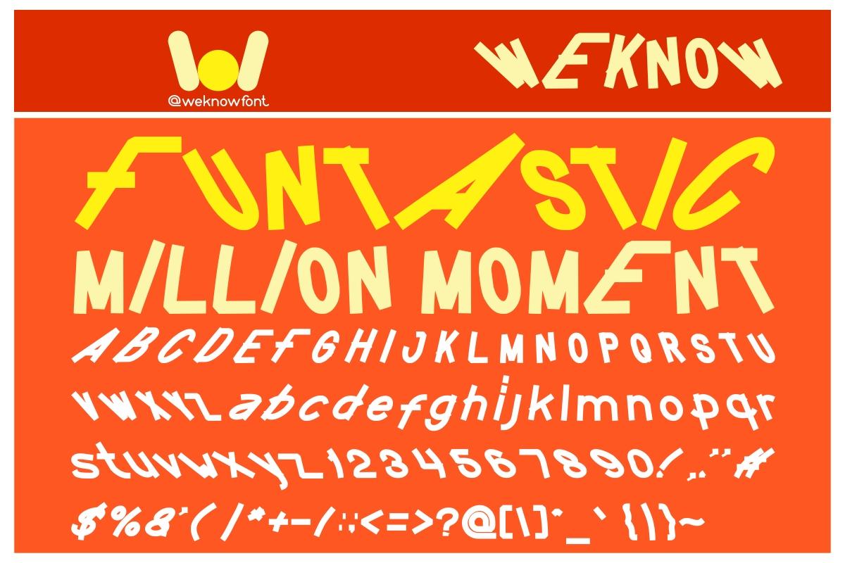 Funtastic Million Moment Font