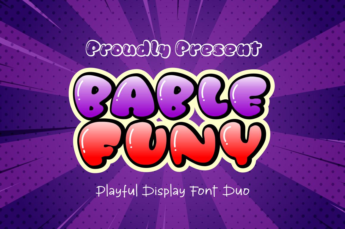 Bable Funy Font