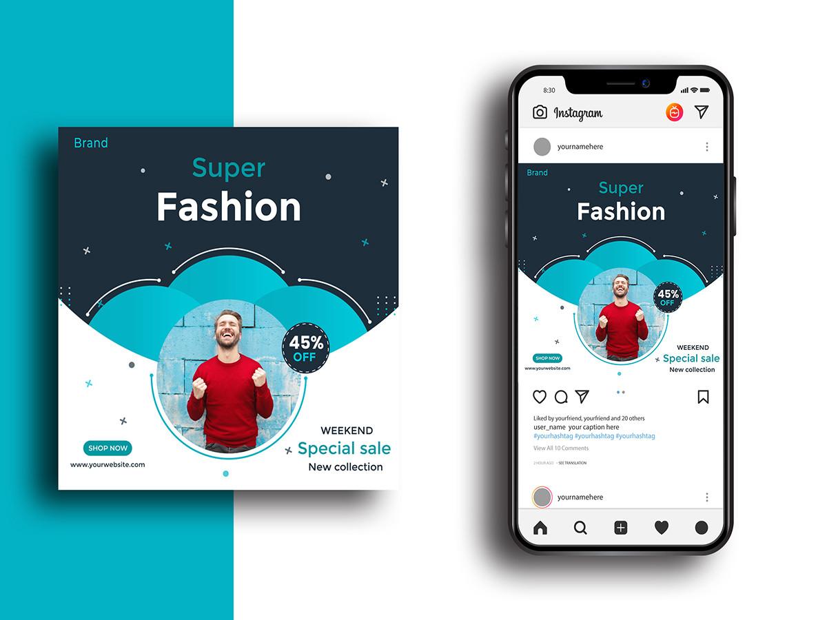 Super Instagram Fashion Sale Banner.