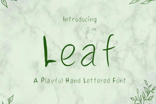 Leaf Font