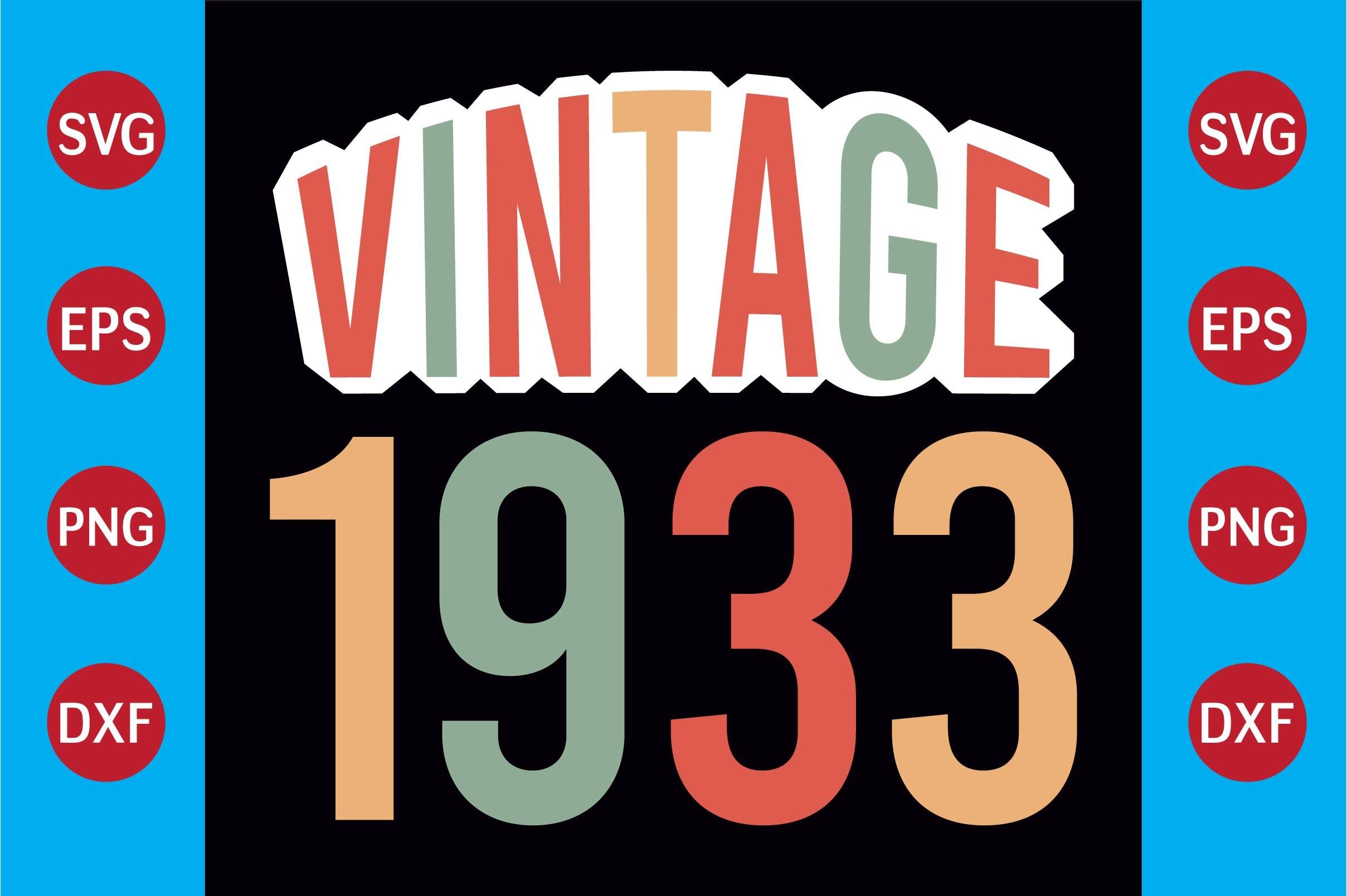 Vintage 1933