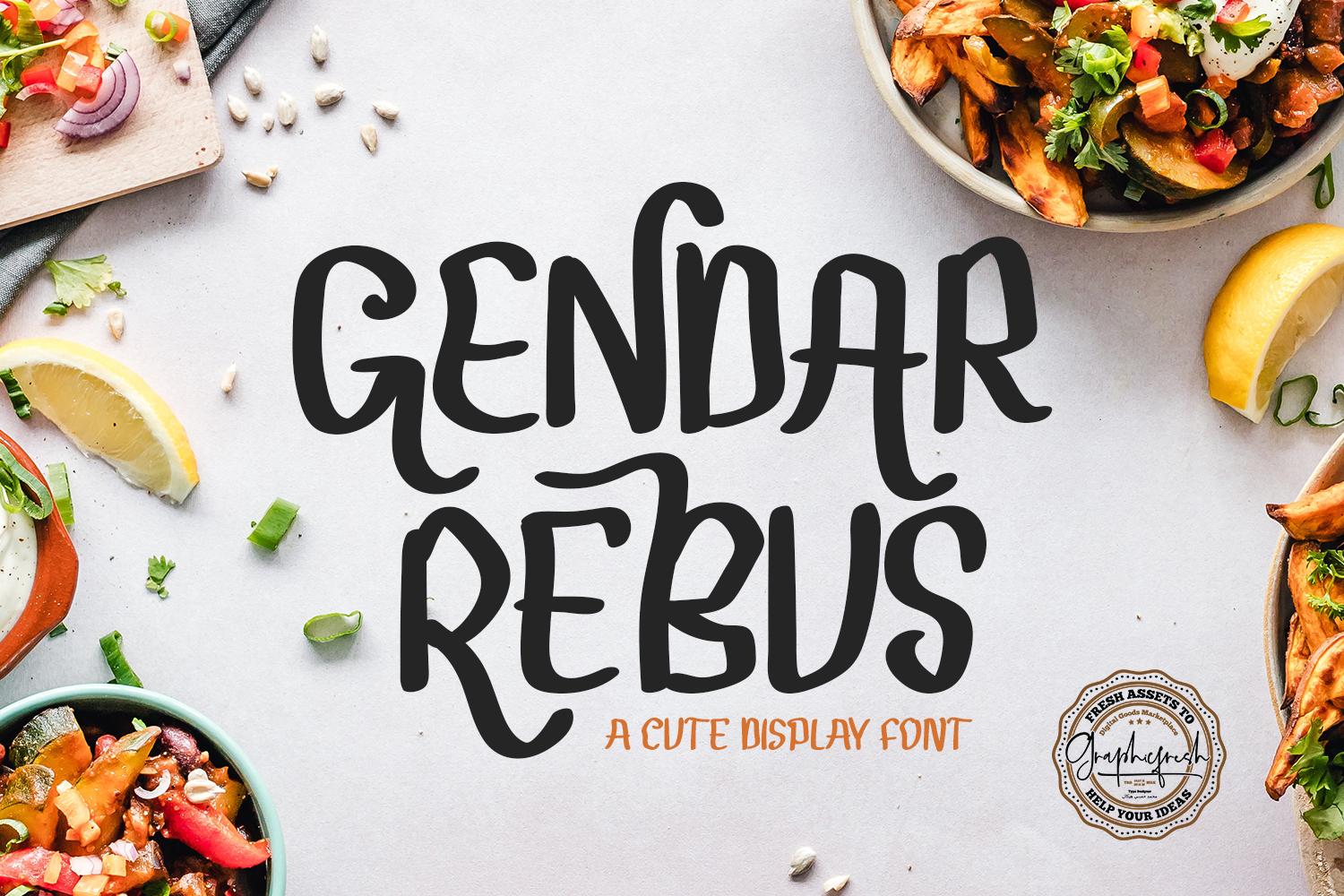 Gendar Rebus Font