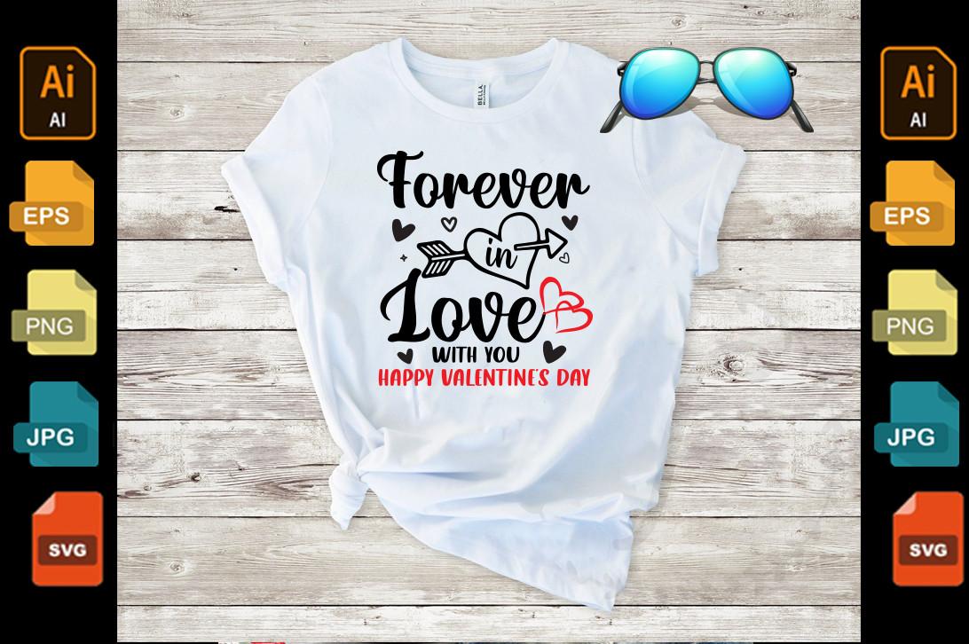 Valentine's Day Svg Design-Forever Love