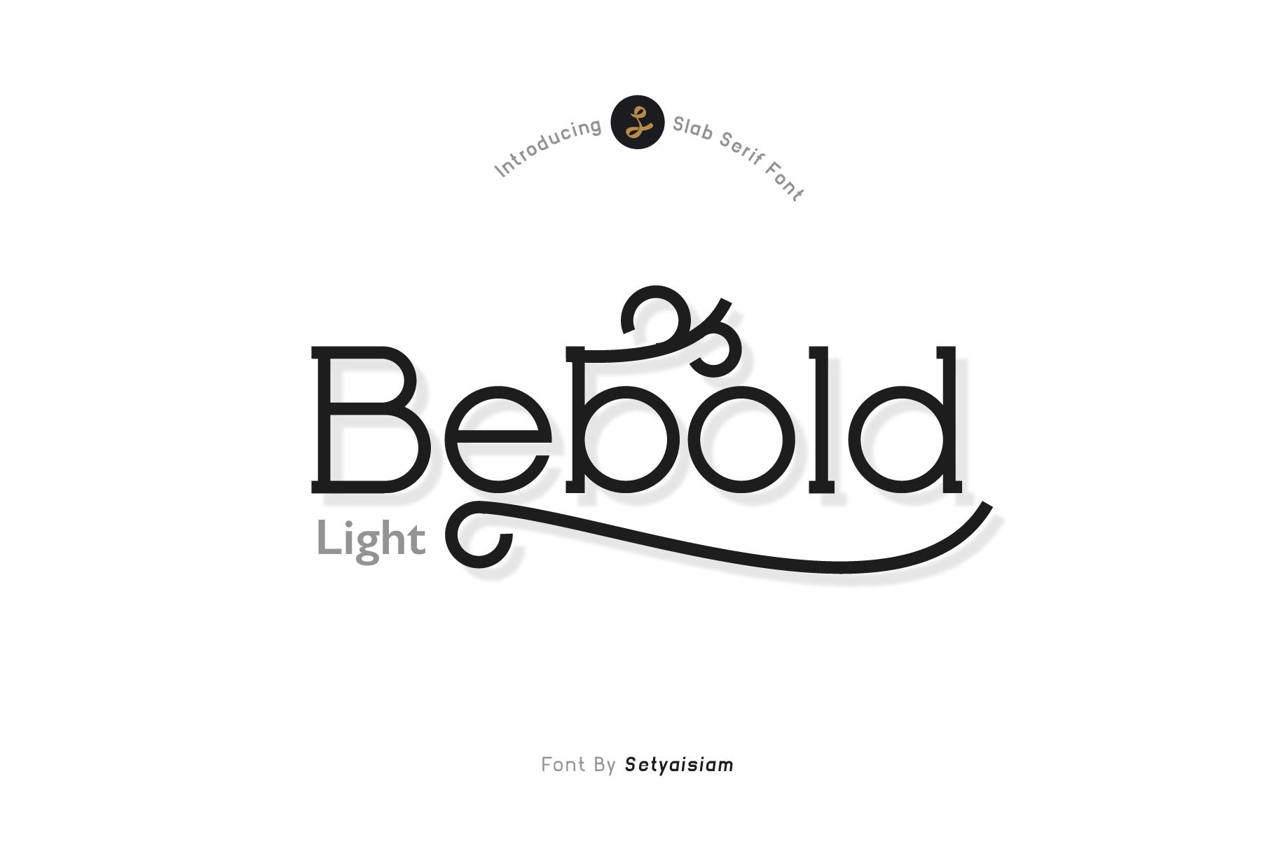 Bebold - Light Font