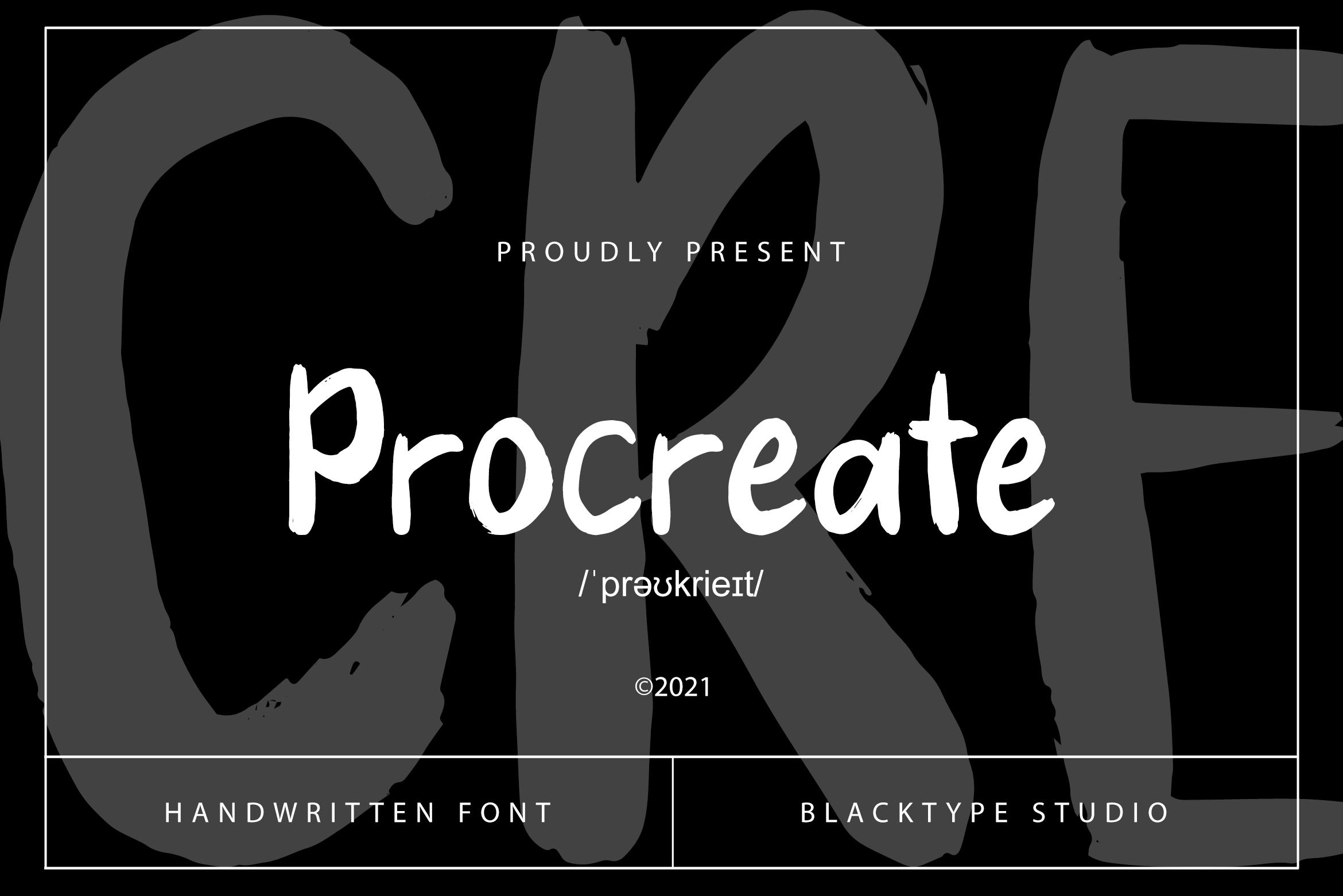 Procreate Font