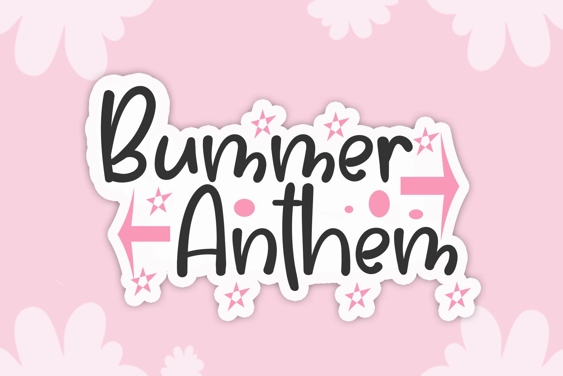 Bummer Anthem Font