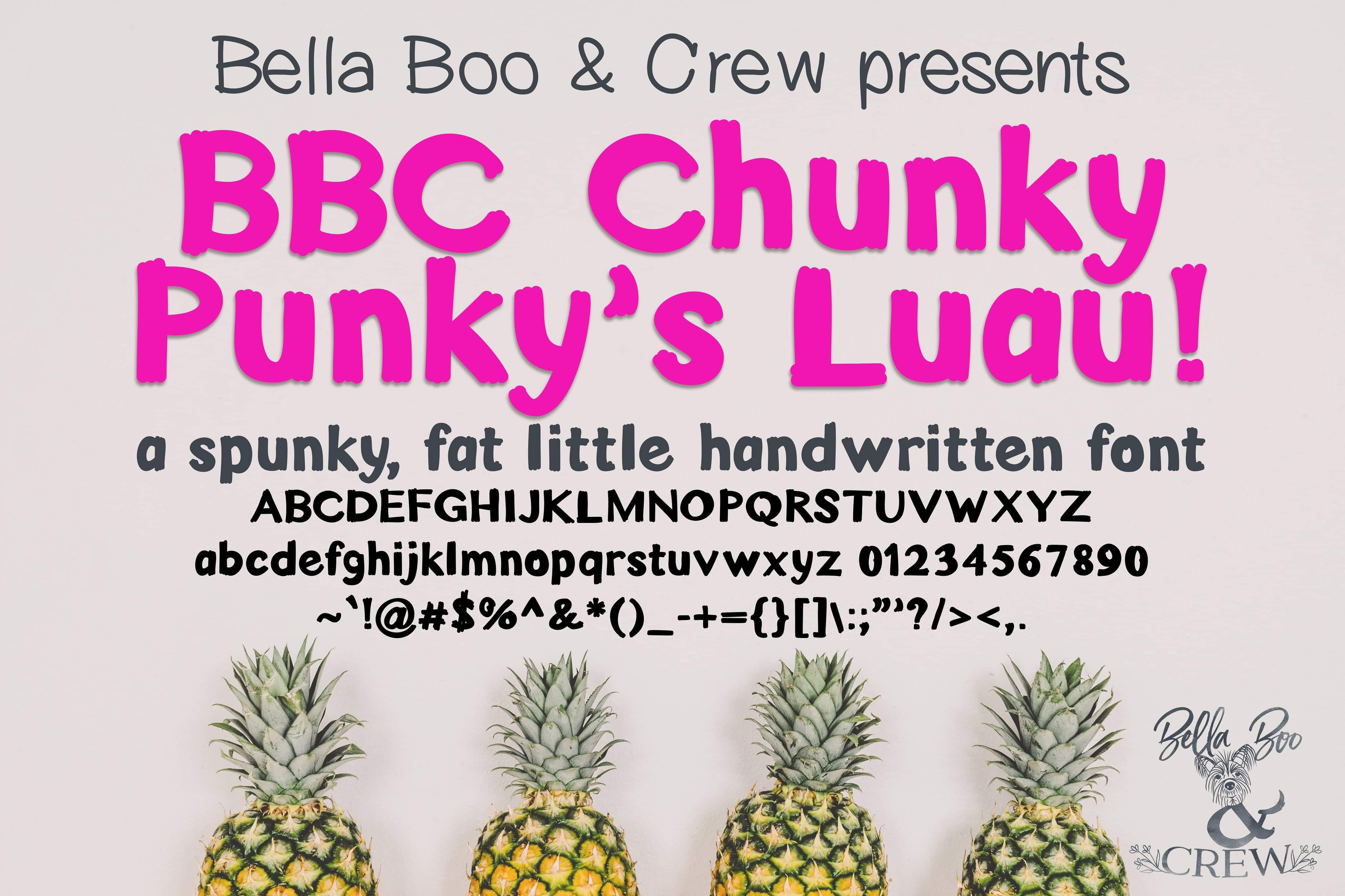 BBC Chunky Punky Luau Font