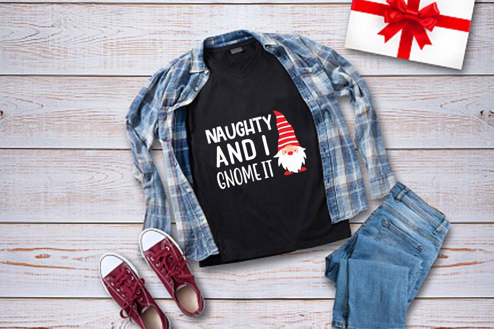 Gnome Svg Design, Naughty and I Gnome It