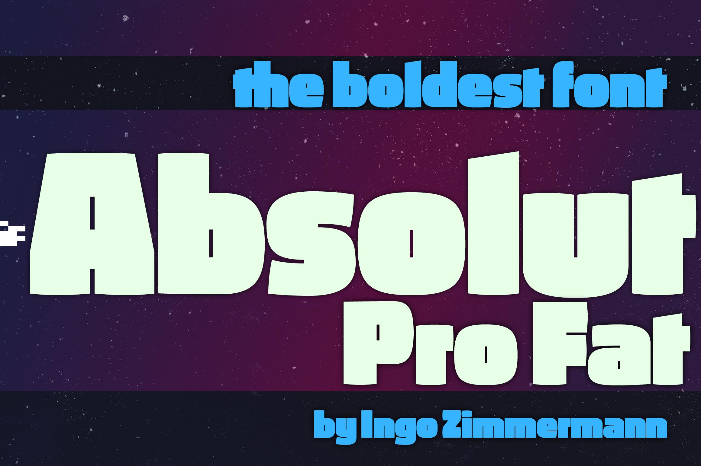 Absolut Pro Fat Font
