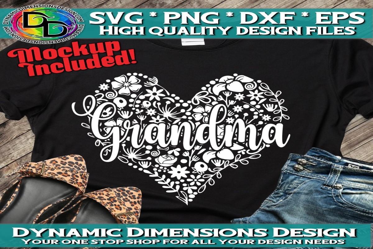 Grandma Flower Heart