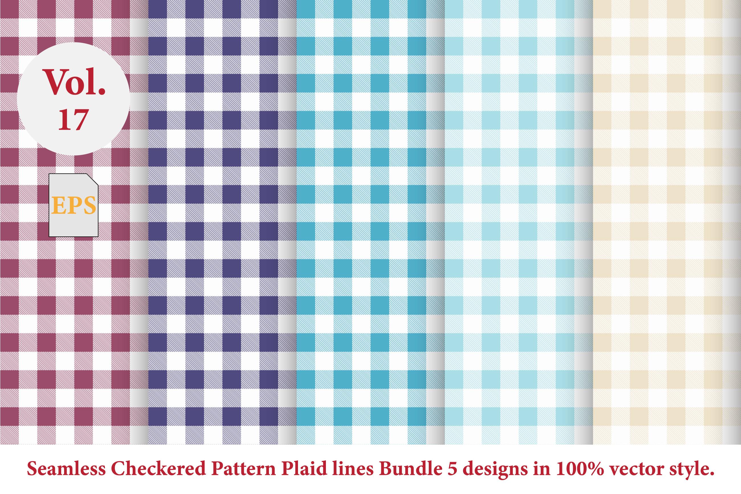 Plaid Lines Pattern Checkered Vol.17