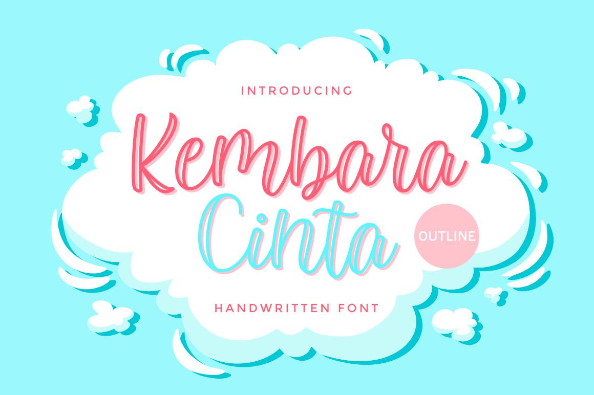 Kembara Cinta Outline Font