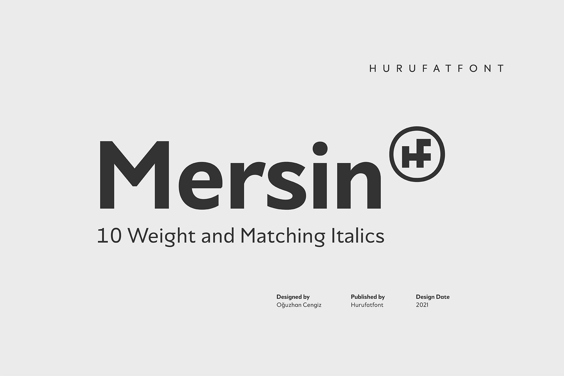 Mersin Font