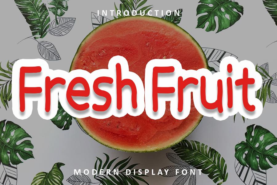 Fresh Fruit Font