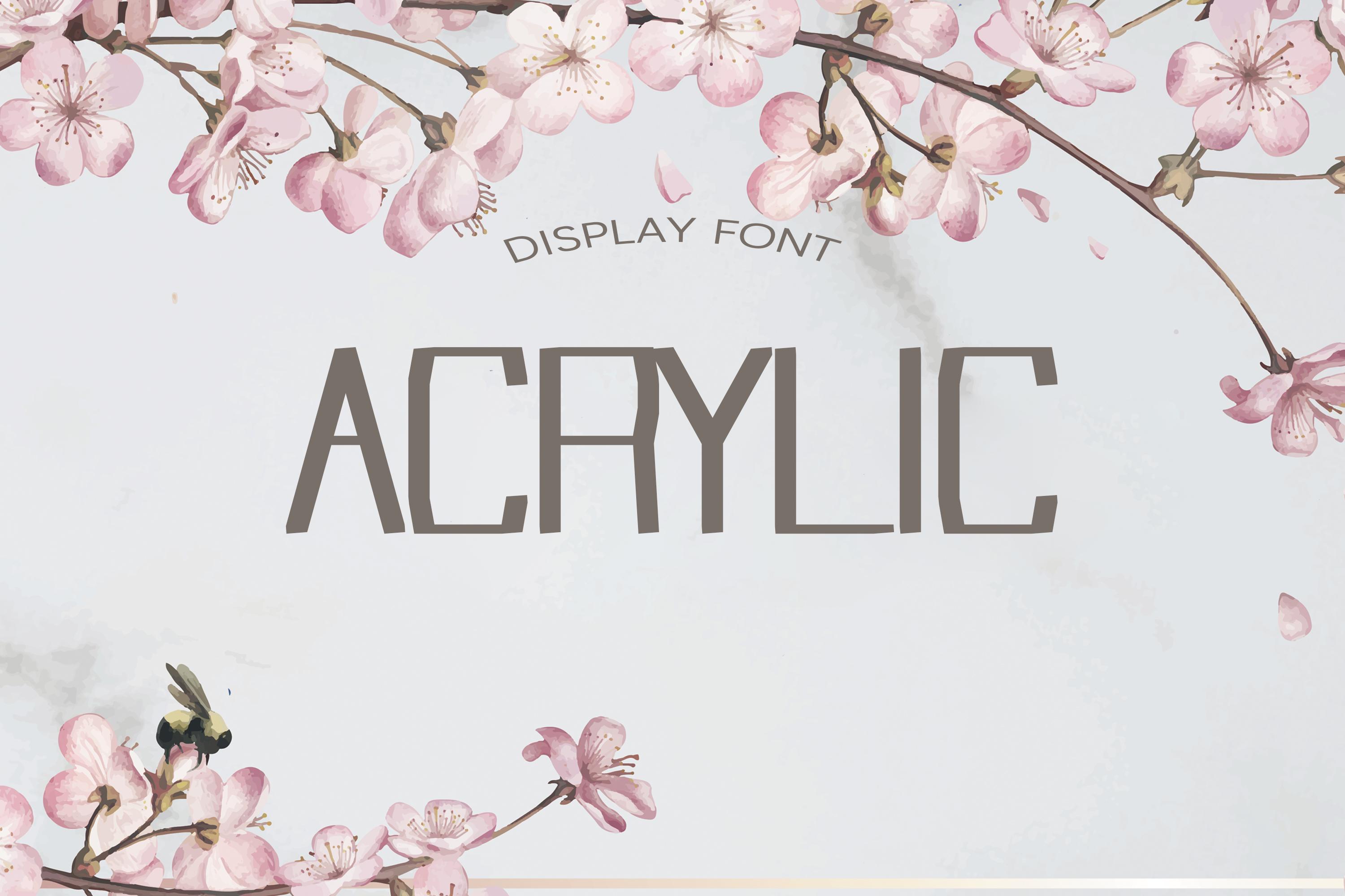 Acrylic Font