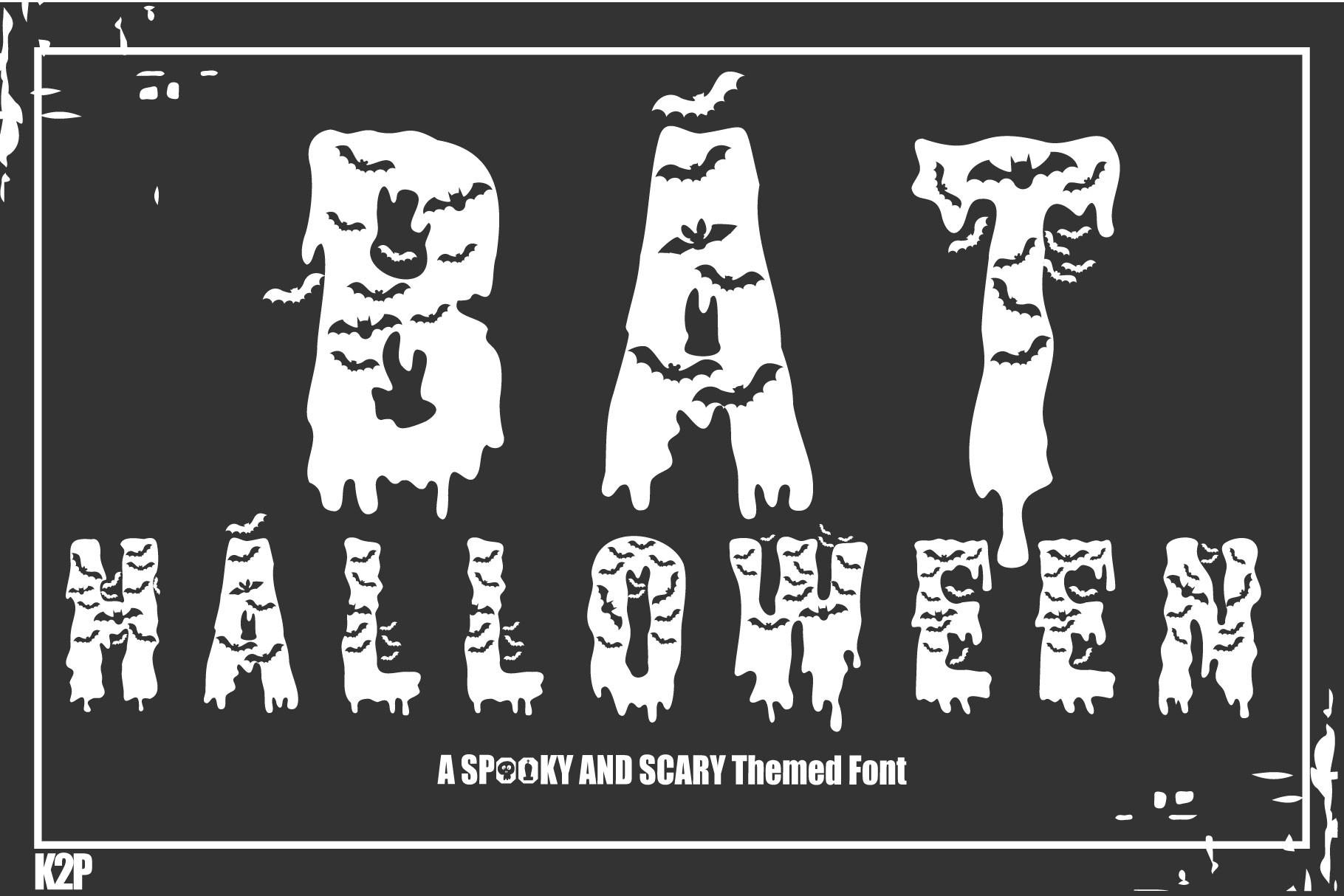 Halloween Bat Font