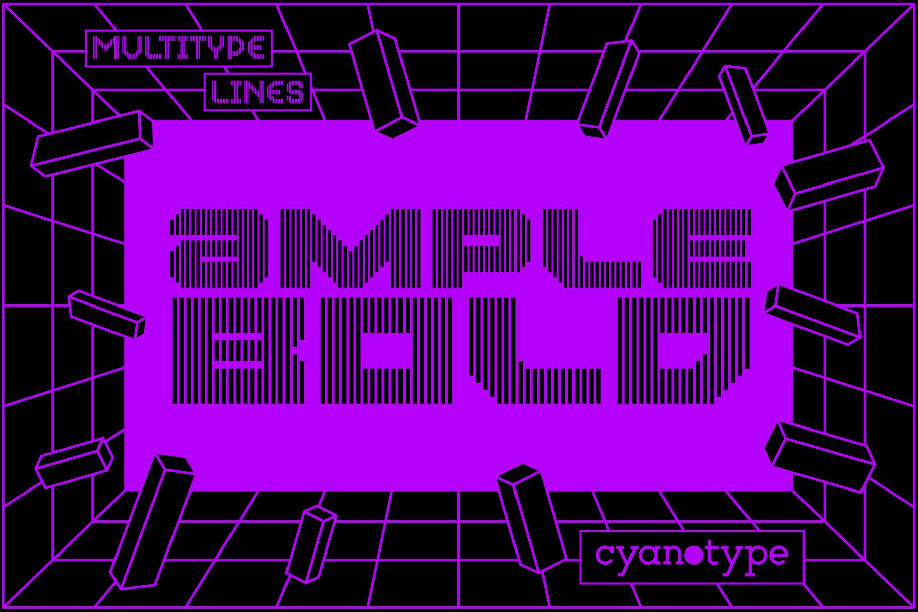 MultiType Lines Ample Bold Font