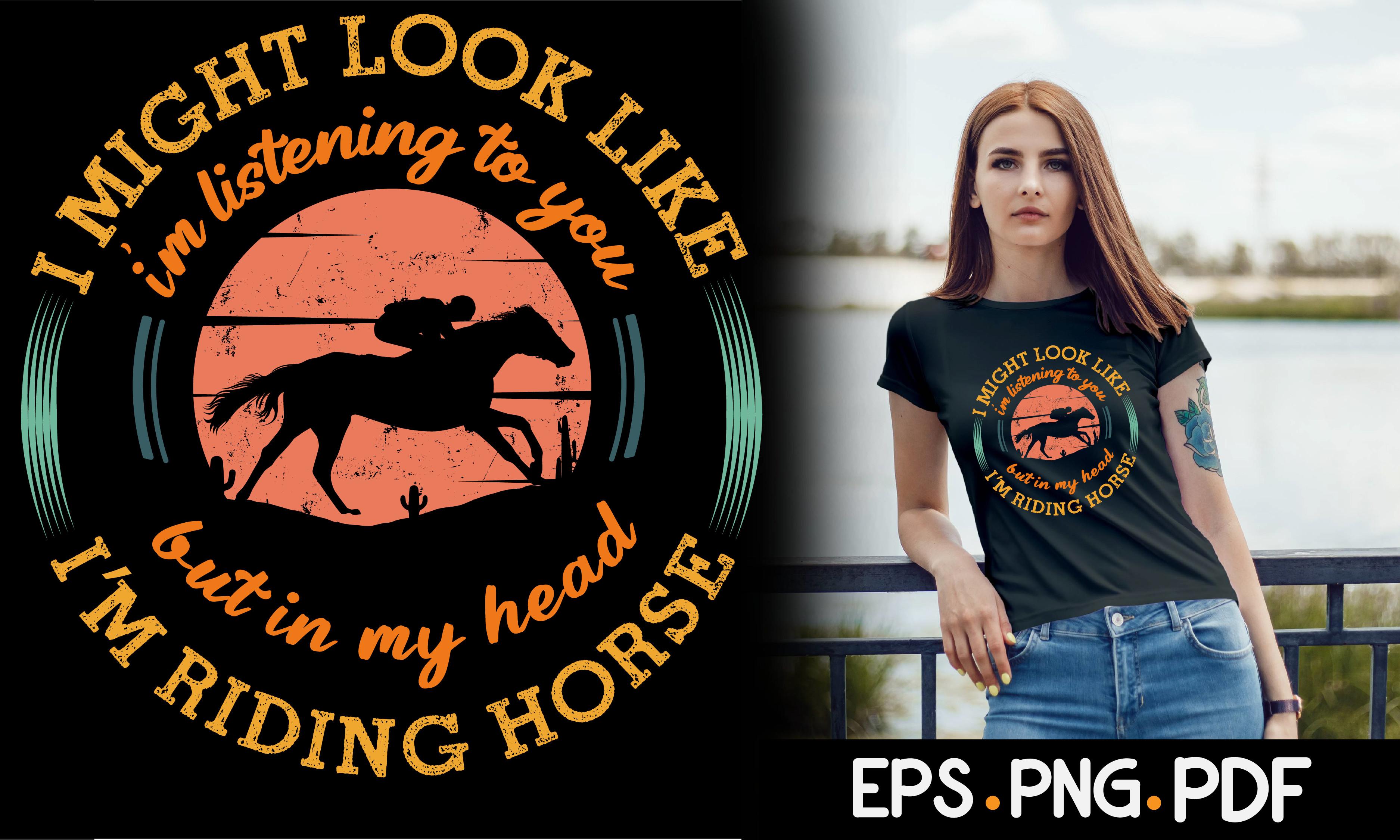 Horse T Shirt Design Vintage