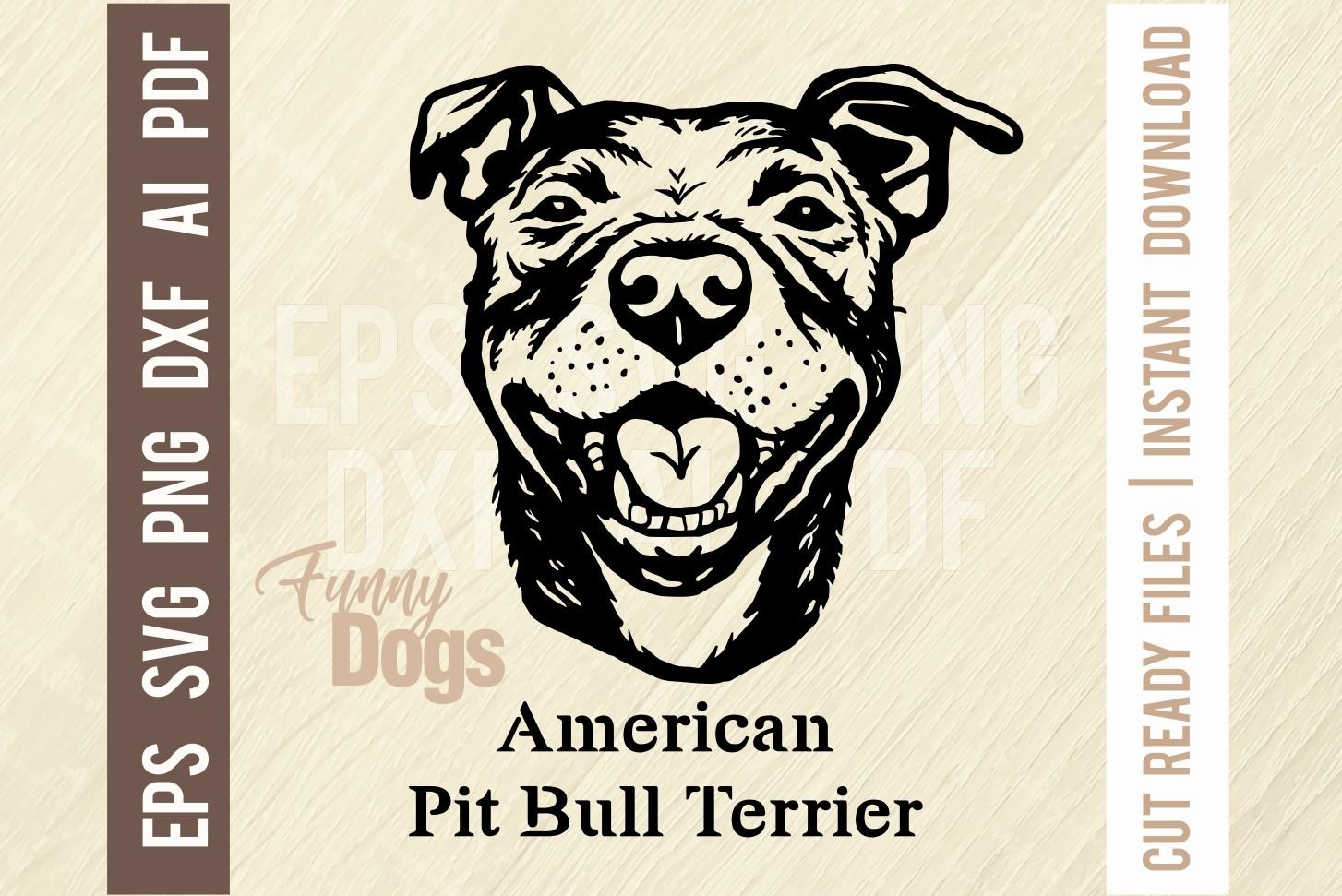 American Pit Bull Terrier Funny Dog