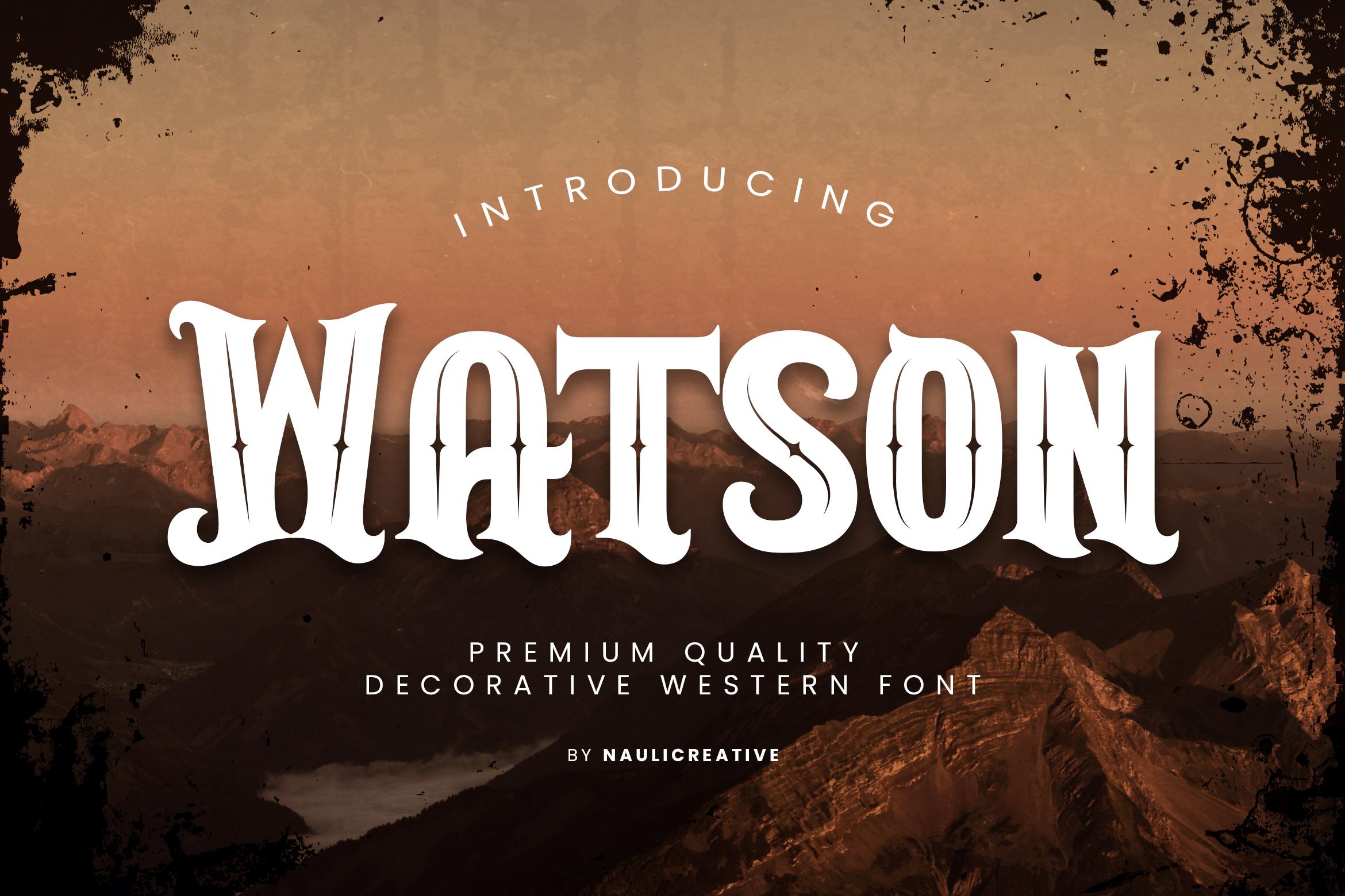 Watson Font