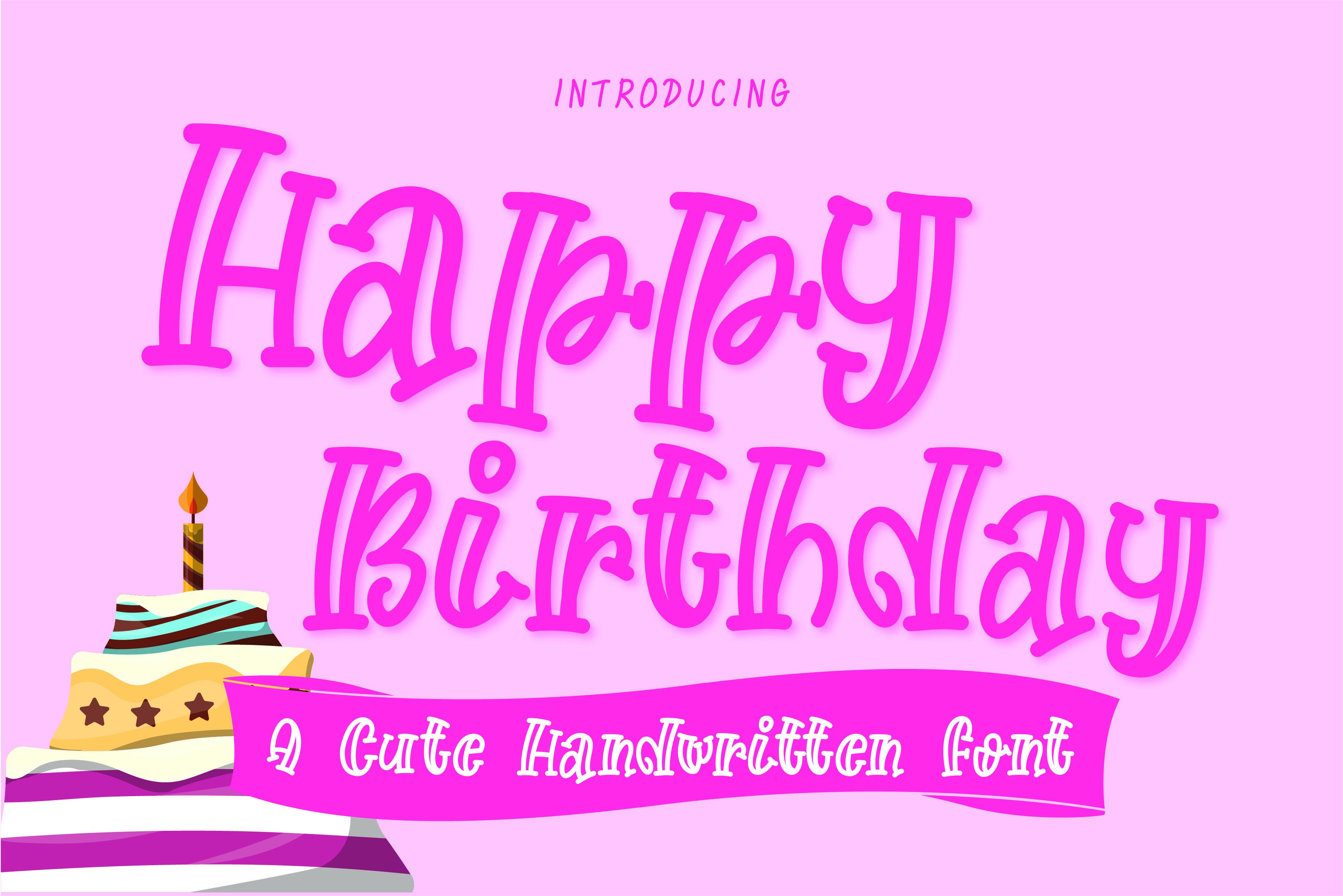 Happy Birthday Font