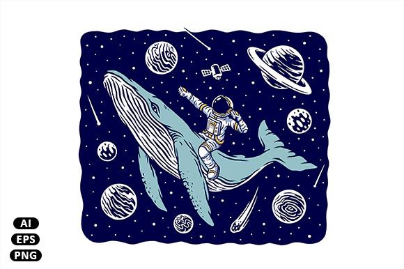 Astronaut Riding a Whale