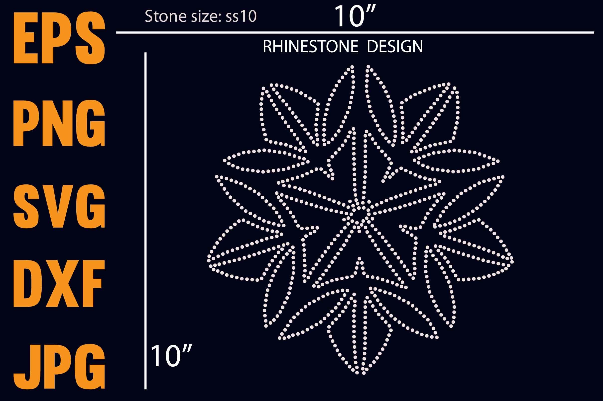 Rhinestone Pattern Template Design