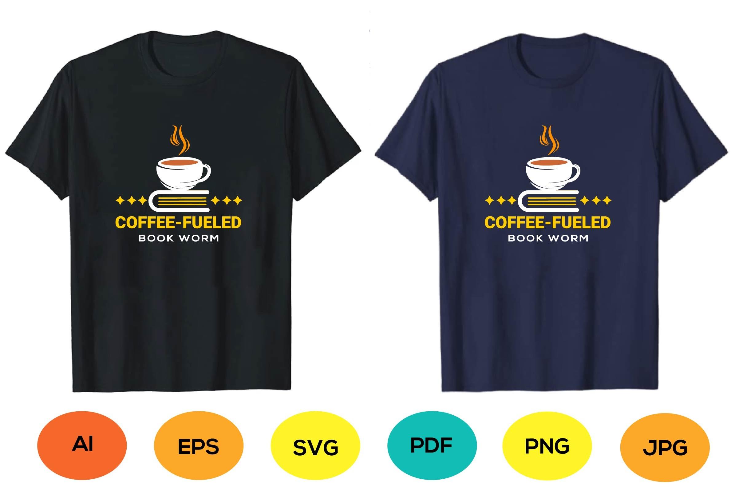Typography Coffee Fueled Shirt Graphic