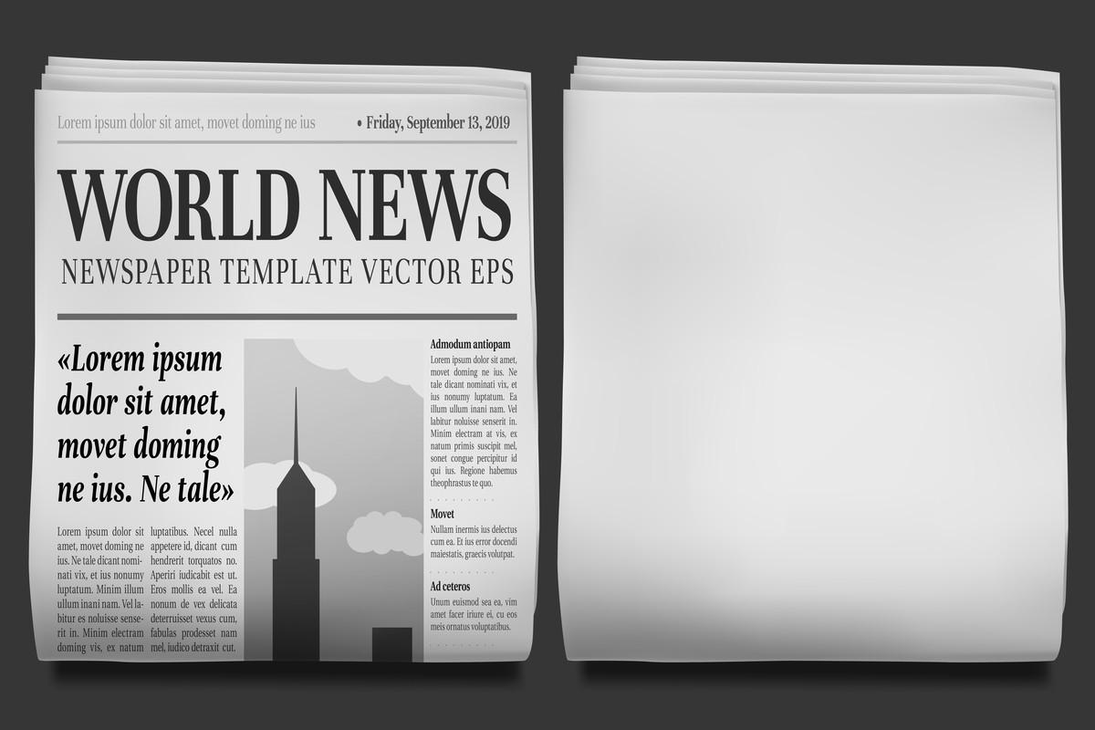 Newspaper Headline Mockup