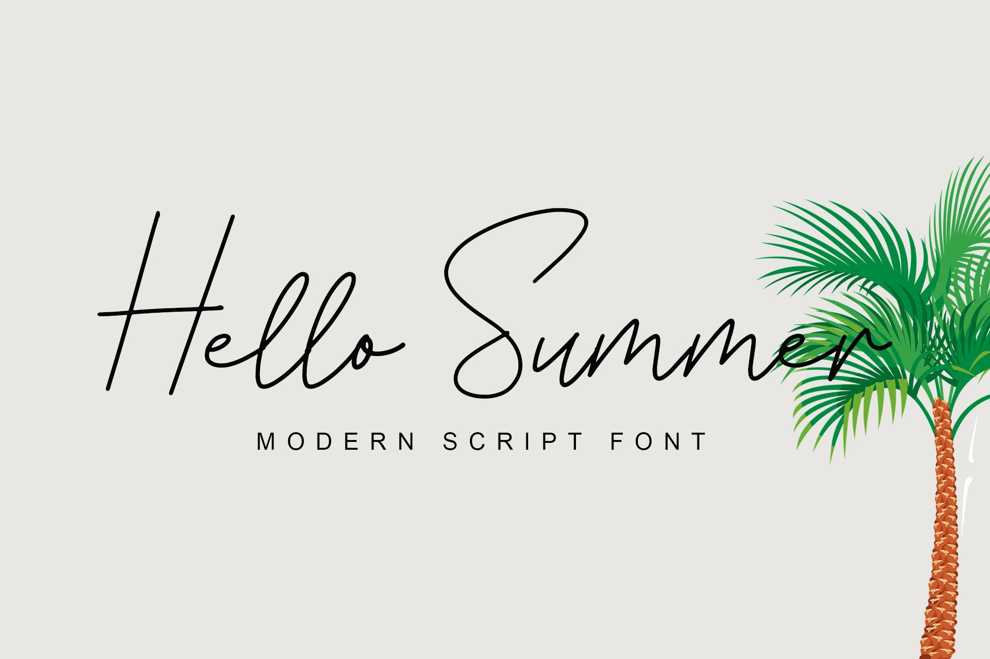 Hello Summer Font