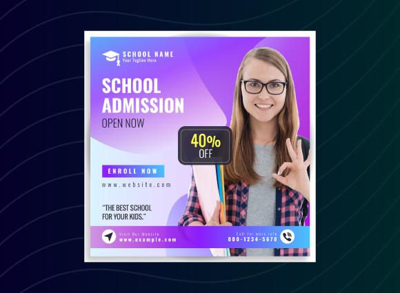 School Admission Social Media Template