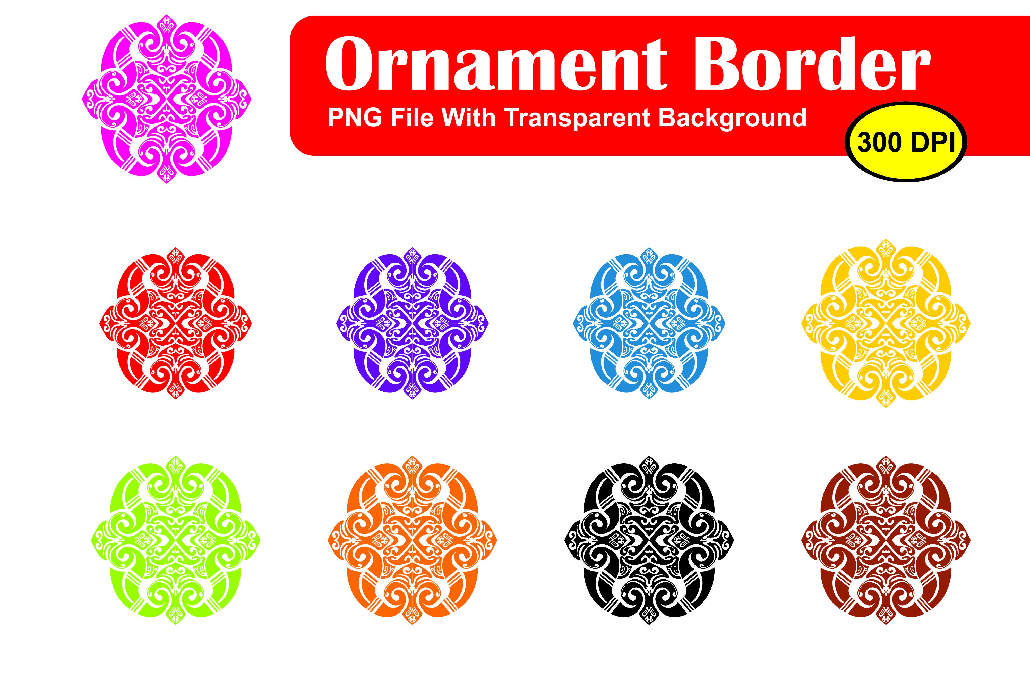 Bundle of Ornament Border Vector