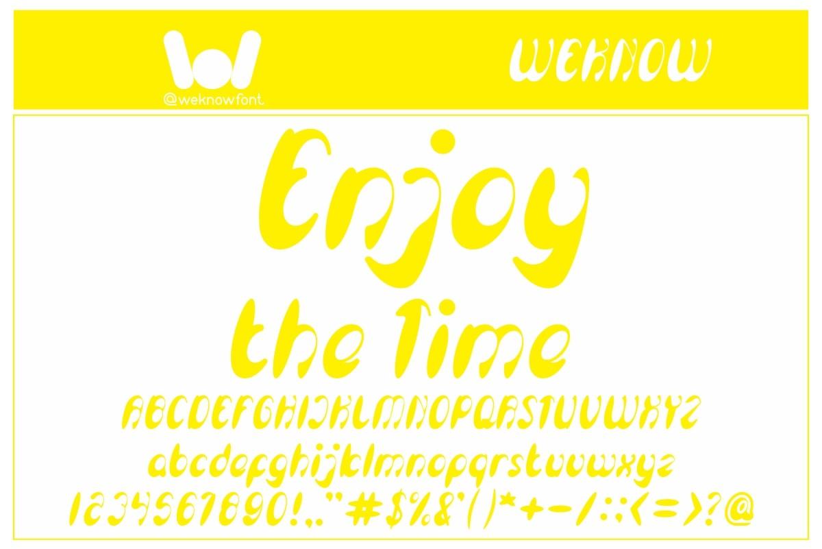 Enjoy the Time Font