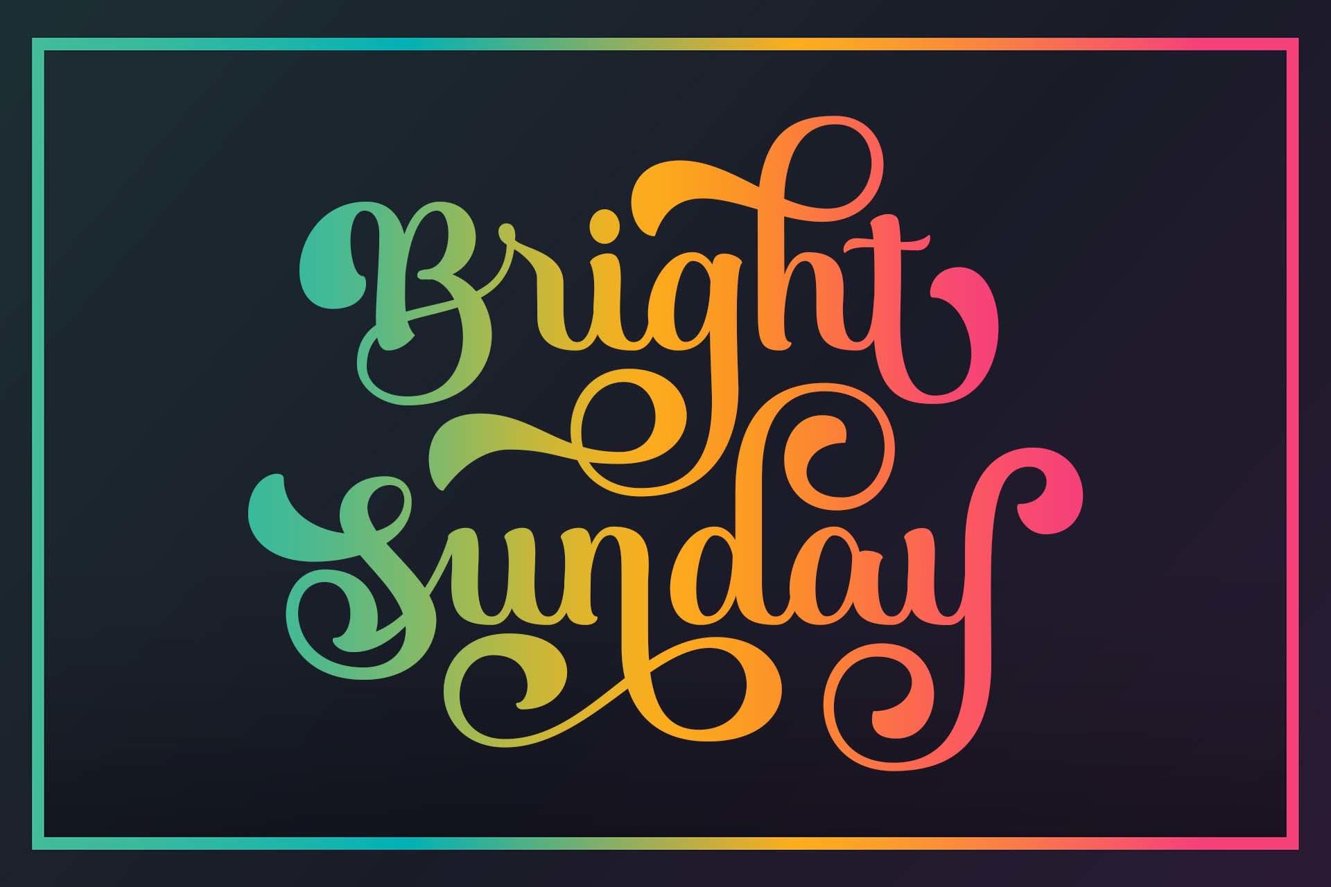 Bright Sunday Font