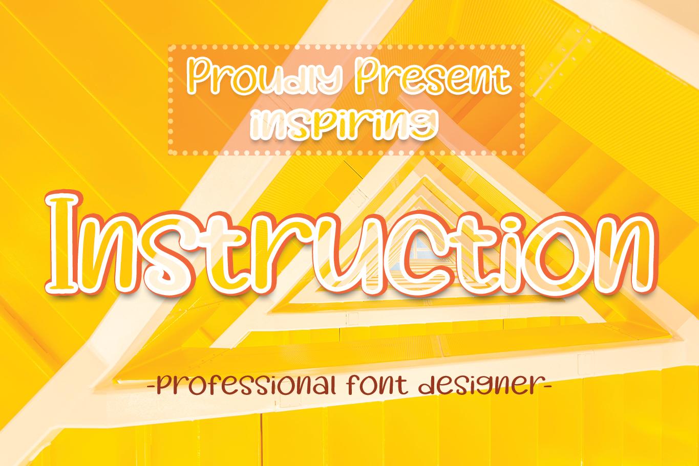 Instruction Font