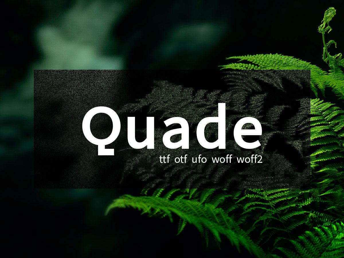 Quade Font