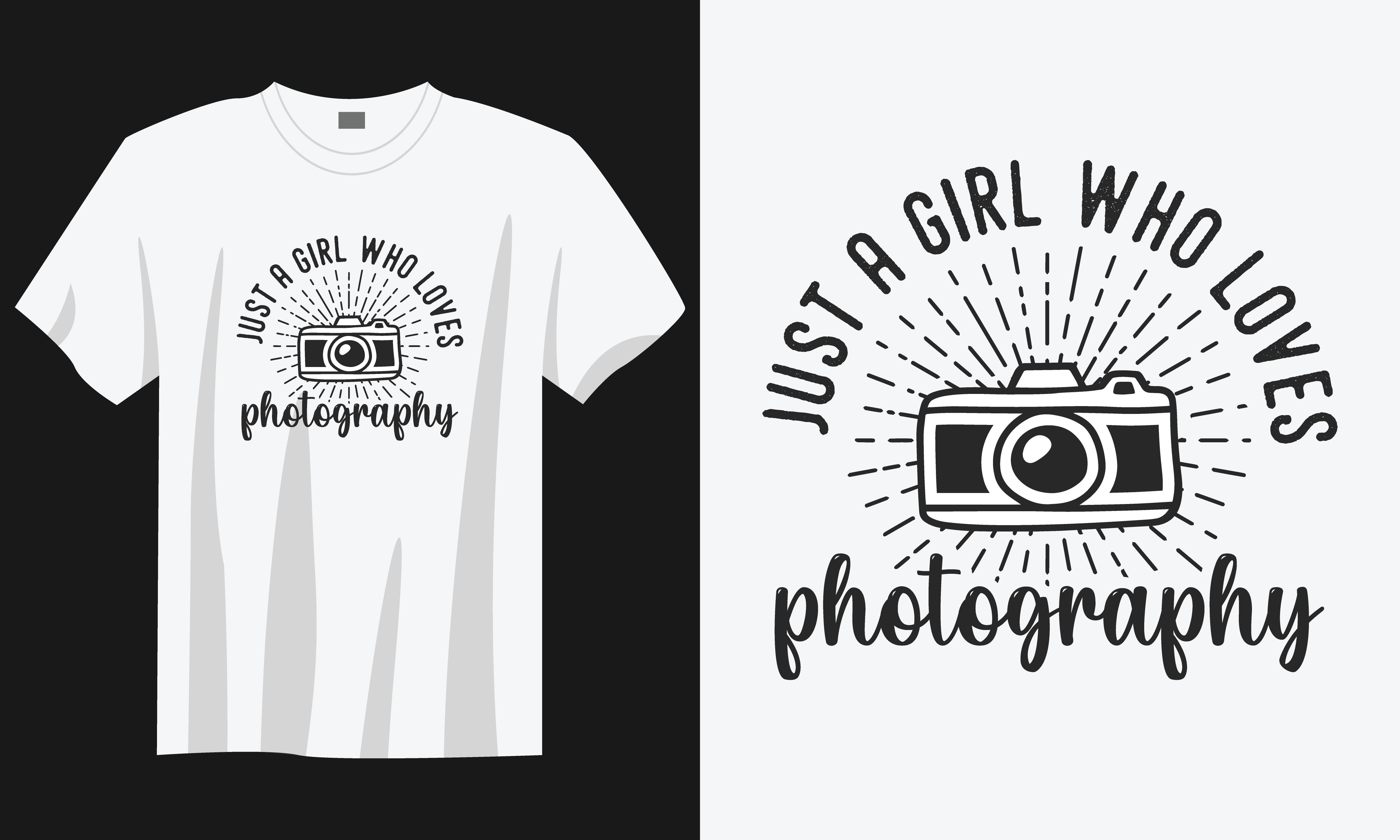 Photographer T-shirt Design, Camera Svg