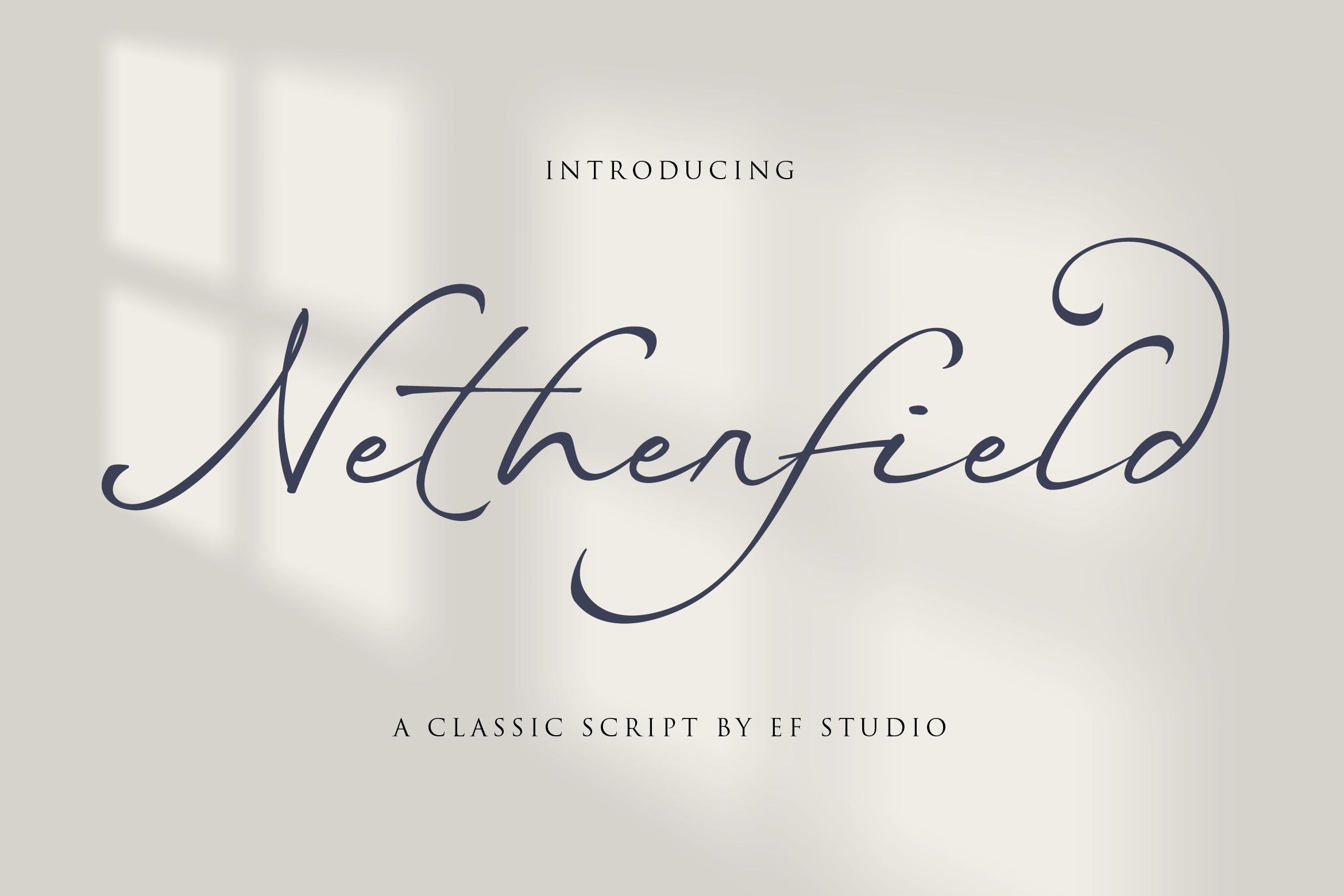 Netherfield Font