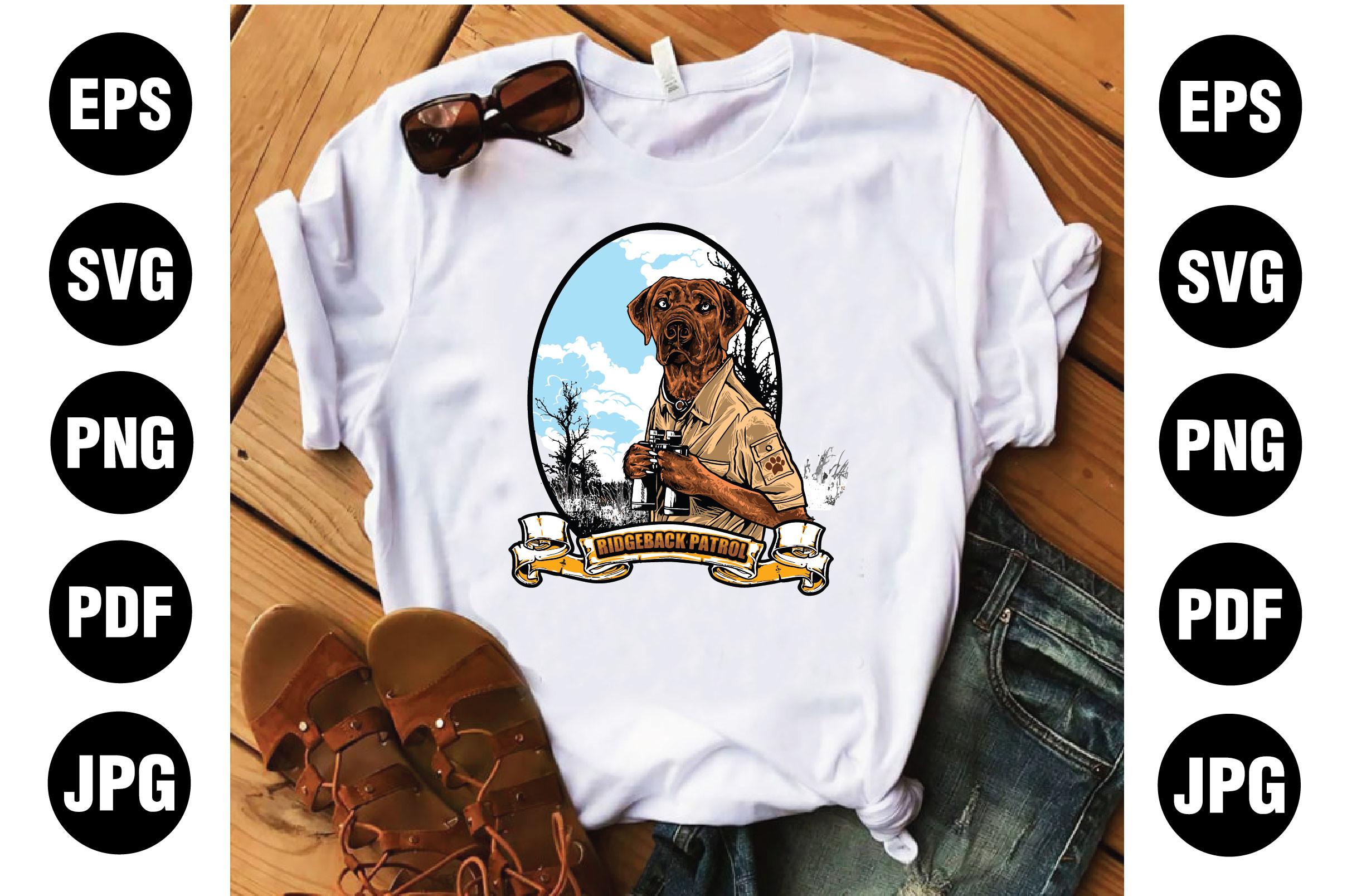 Dog Graphics and Vintage T Shirt Design