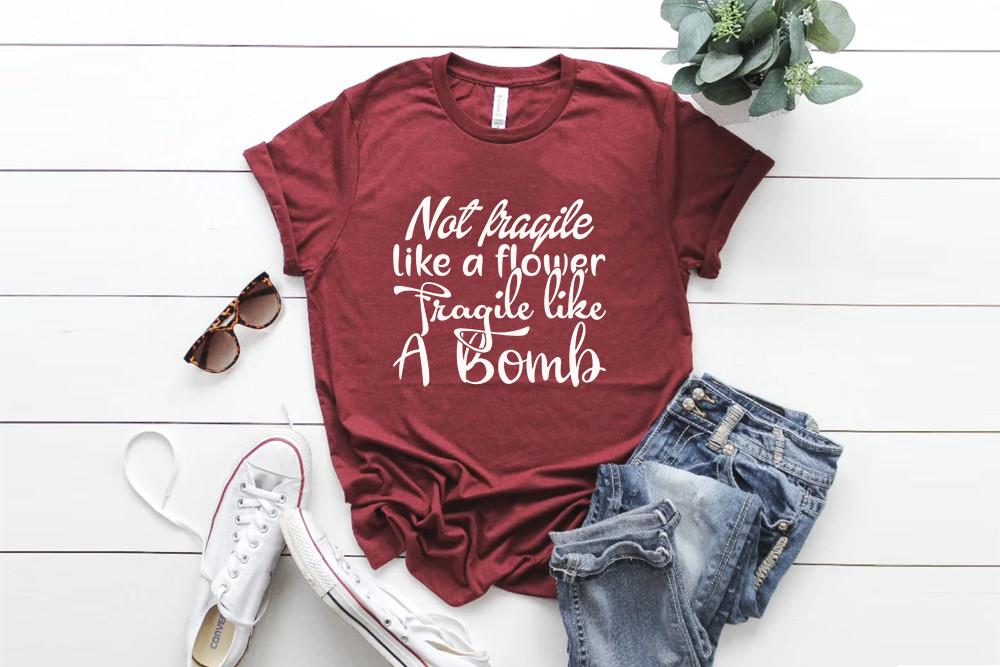 Strong Woman Svg Design, Not Fragile Lik
