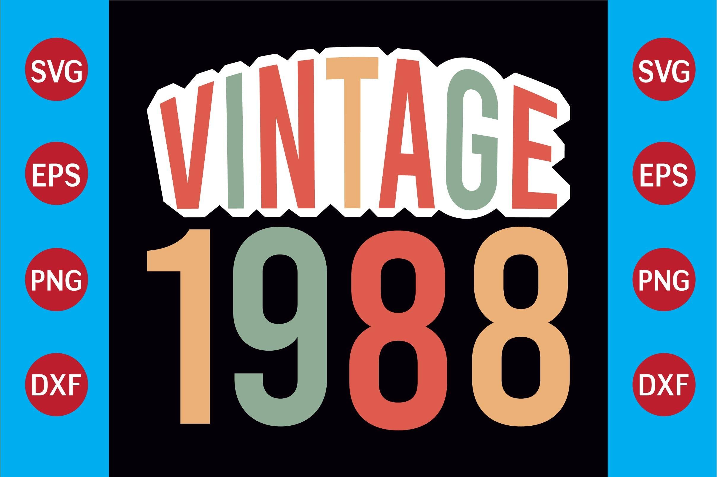 Vintage 1988  T-shirt Design