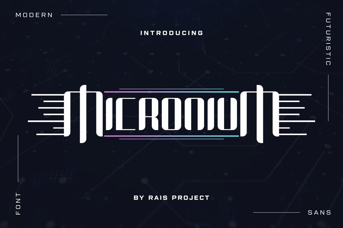Micronium Font