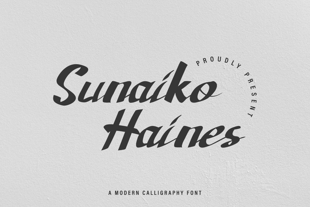 Sunaiko Haines Font