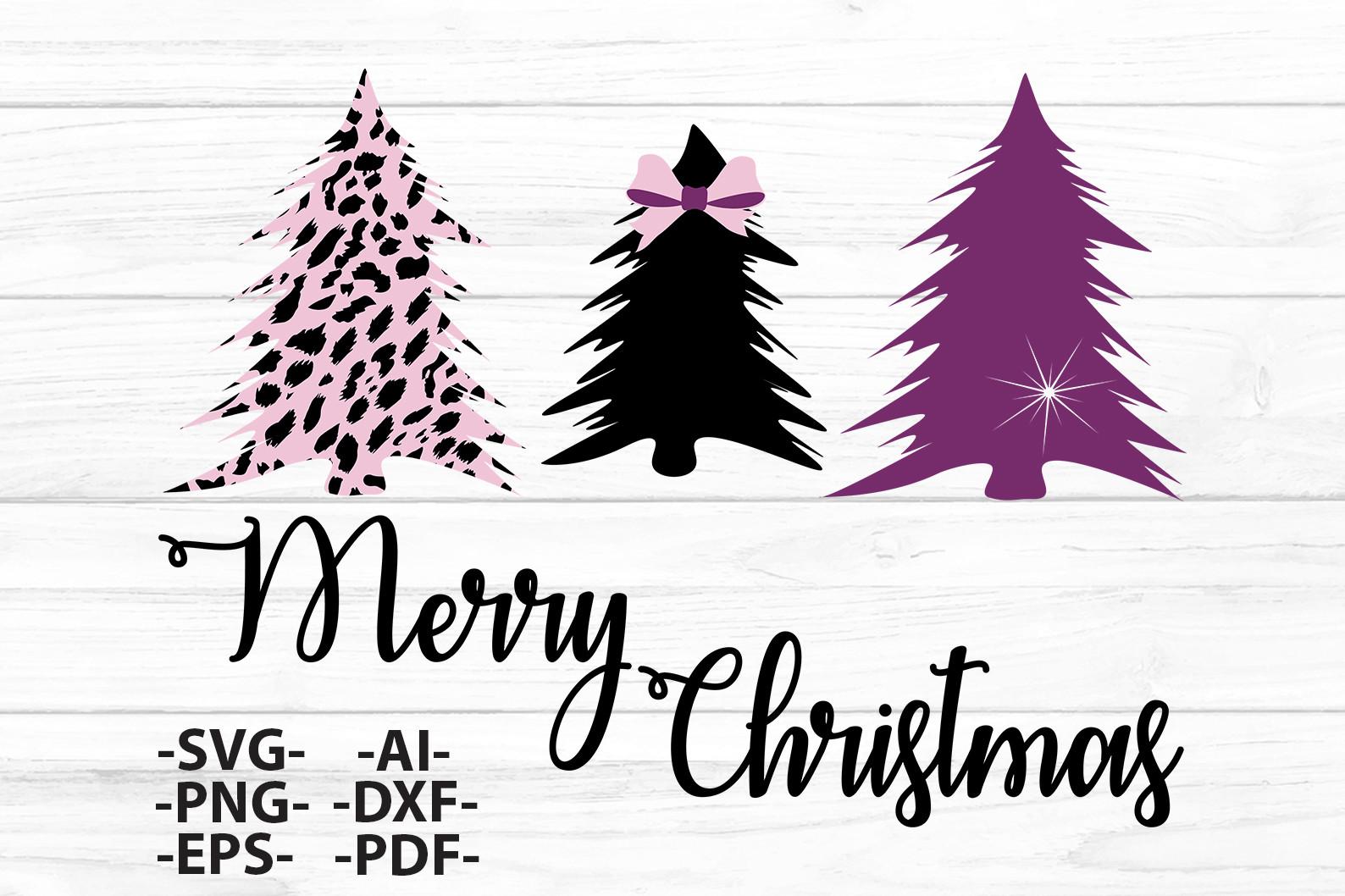 Merry Christmas Svg, Christmas Tree Svg