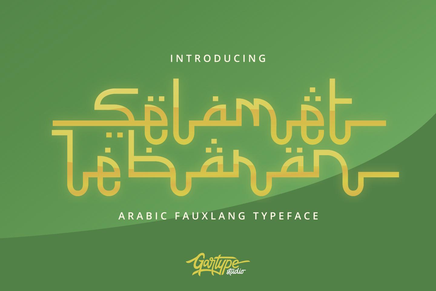 Selamet Lebaran Font