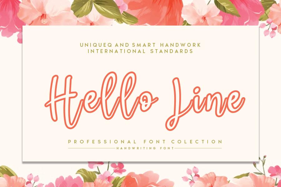 Hello Line Font