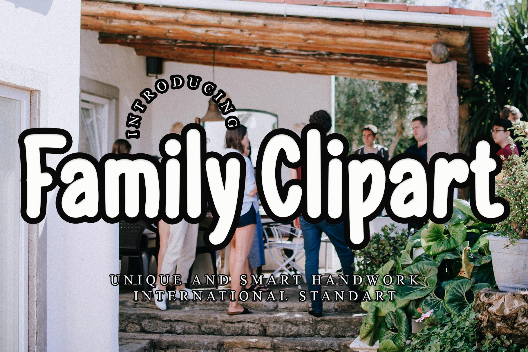 Family Clipart Font