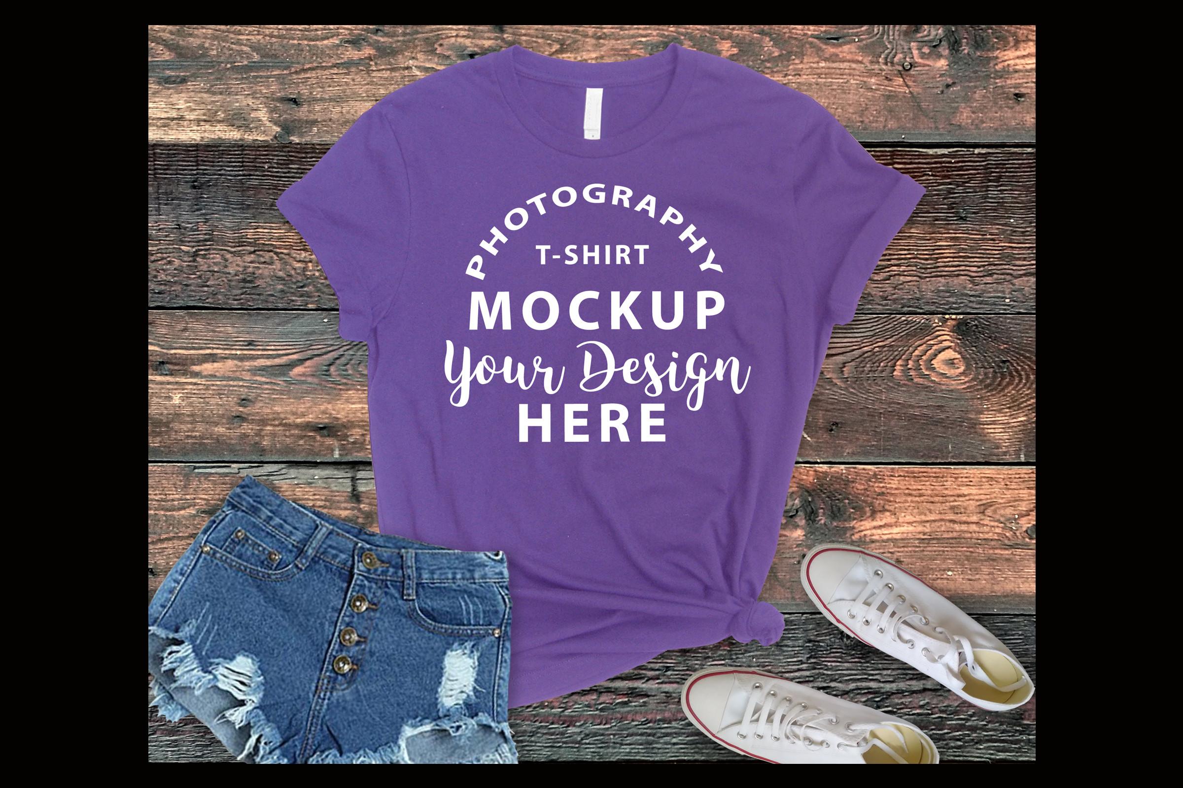 Bella Canvas 3001 Mockup Purple